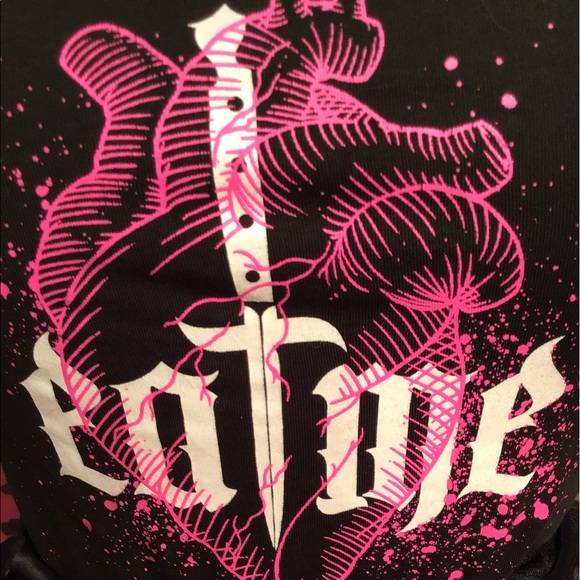 Too Fast Eat Me Shirt w/mini flounce upon bottom w coordinate scarf ombreleopard - Picture 9 of 16